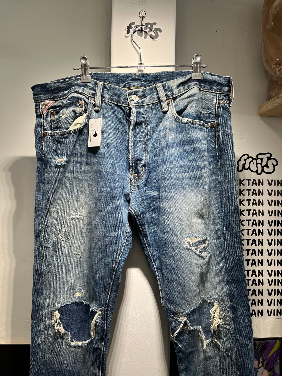 폴로 데님앤서플라이 패치워크 데님팬츠 상품이미지4