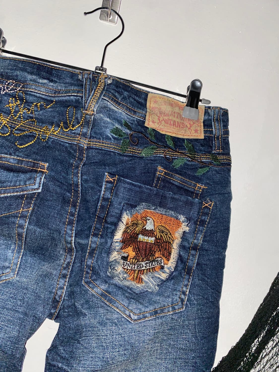 ꒰ঌ 이글 자수 패치워크 데님 팬츠 ໒꒱ 상품이미지7