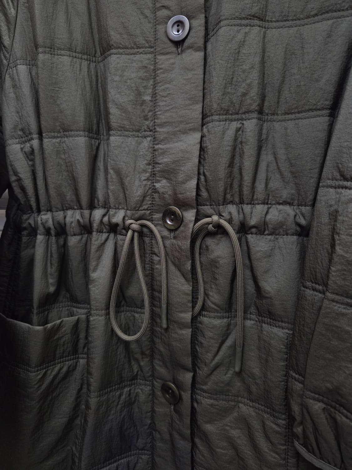 코스 패디드 후드 롱 코트 상품이미지3