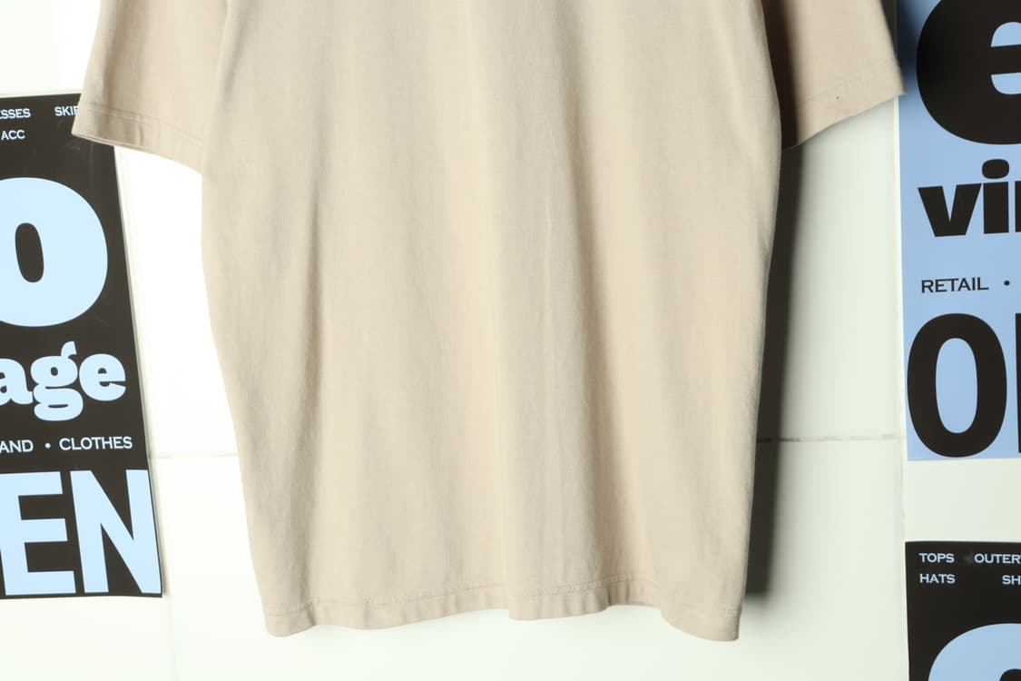 (XL-2XL) 무신사스탠다드 반팔 티셔츠 베이지 무지 박시-H31869 상품이미지4