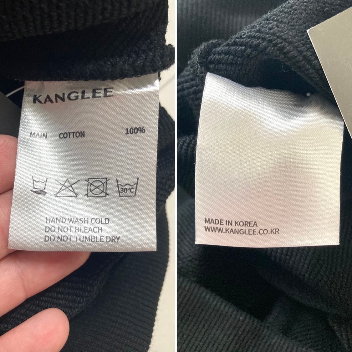 (새상품)강리 Kang Lee 반집업 스웻 셔츠 105-110 상품이미지8