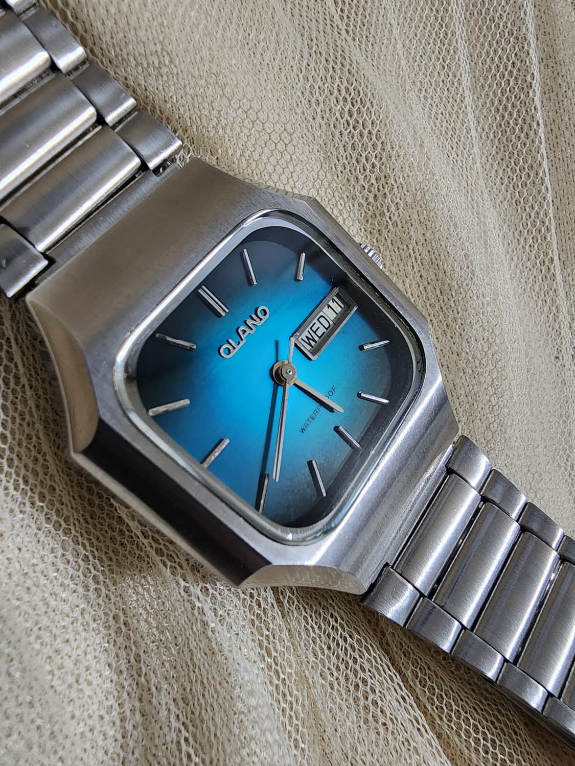 빈티지 OLANO 수동 기계식 청판 메탈 시계 상품이미지6