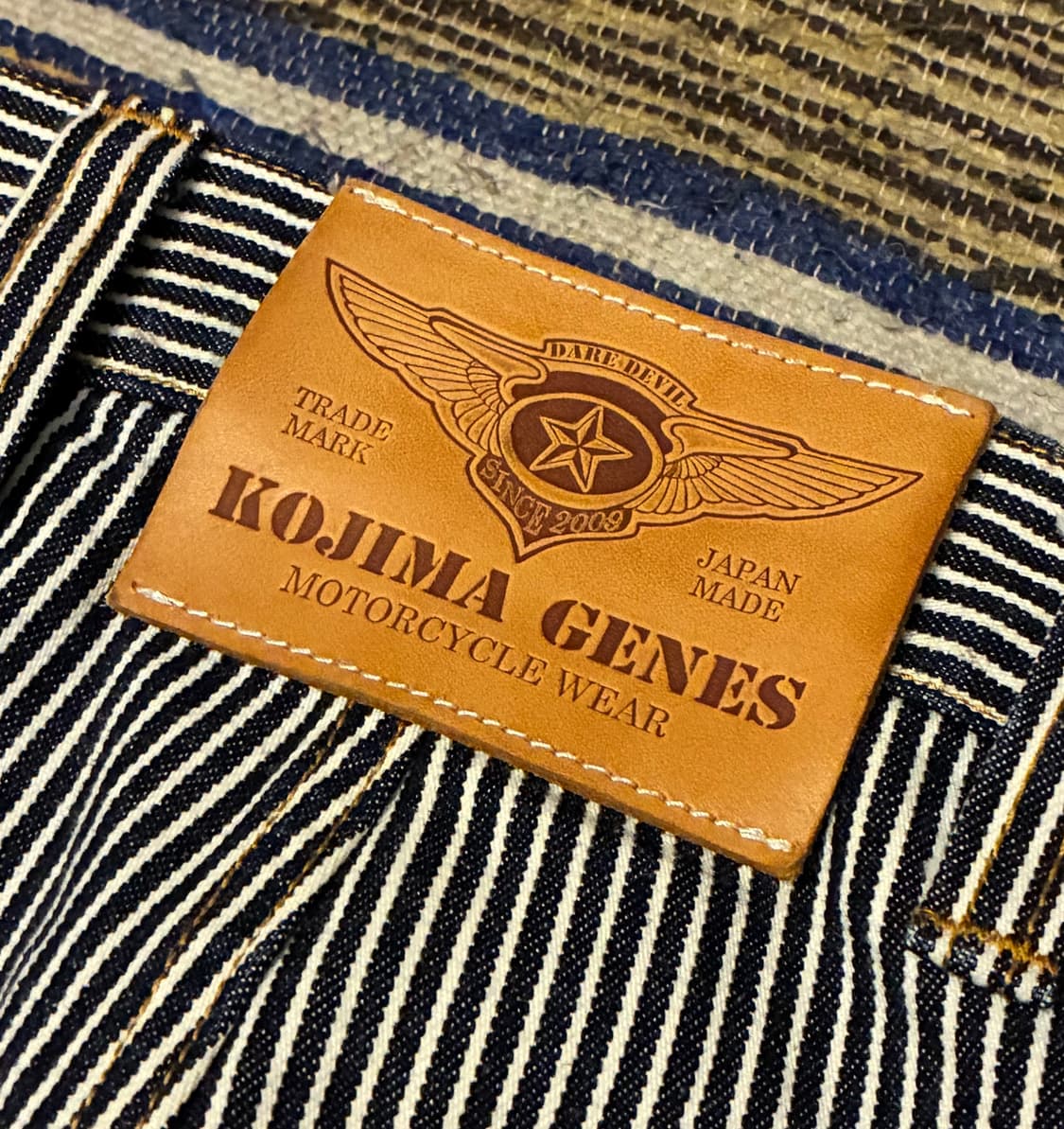 (31~32)코지마진즈 13oz 히코리 스트라이프 카고 데님팬츠 상품이미지7