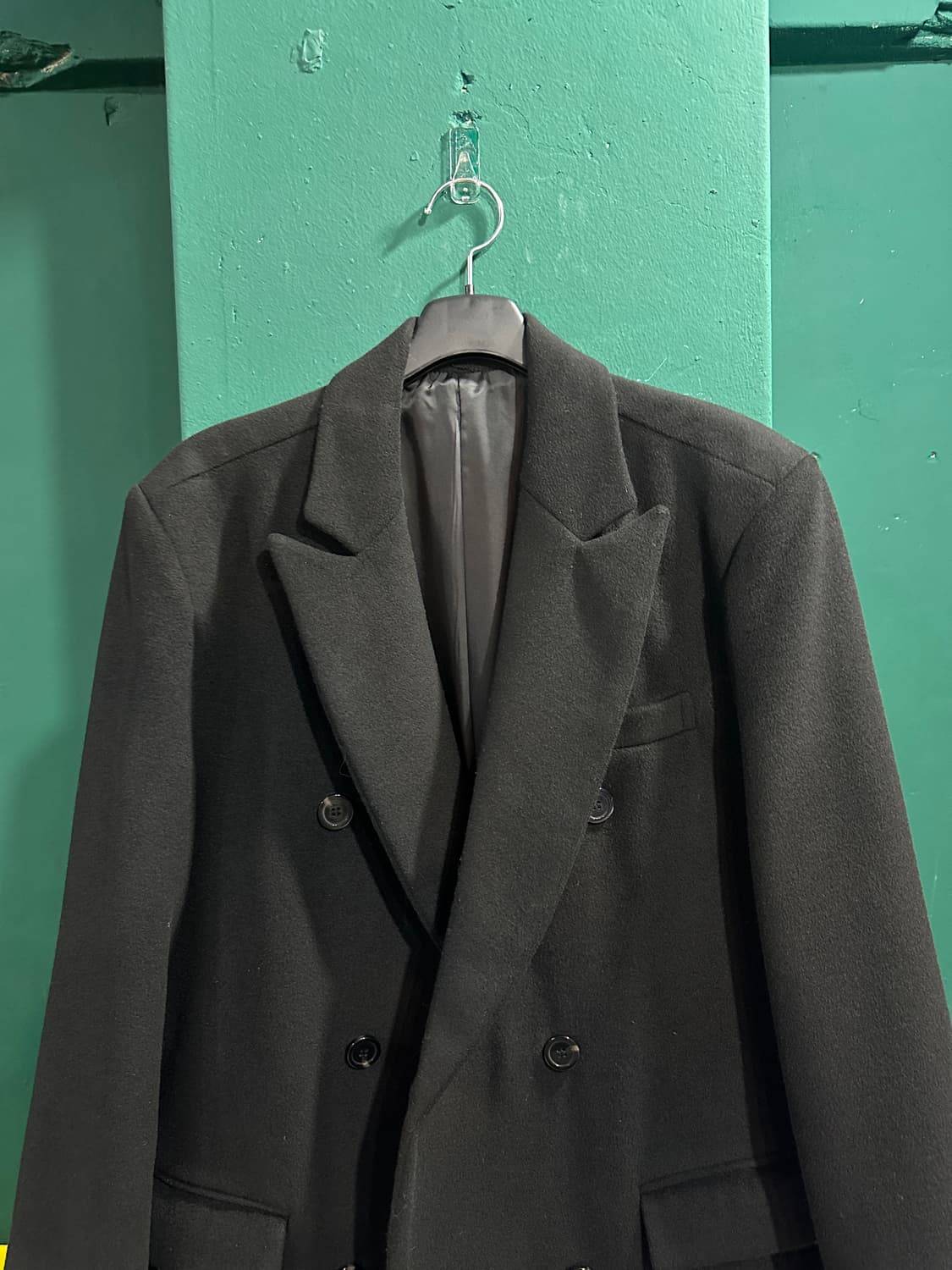 데꼬로소 핸드메이드 울 더블 롱코트XXL 상품이미지2