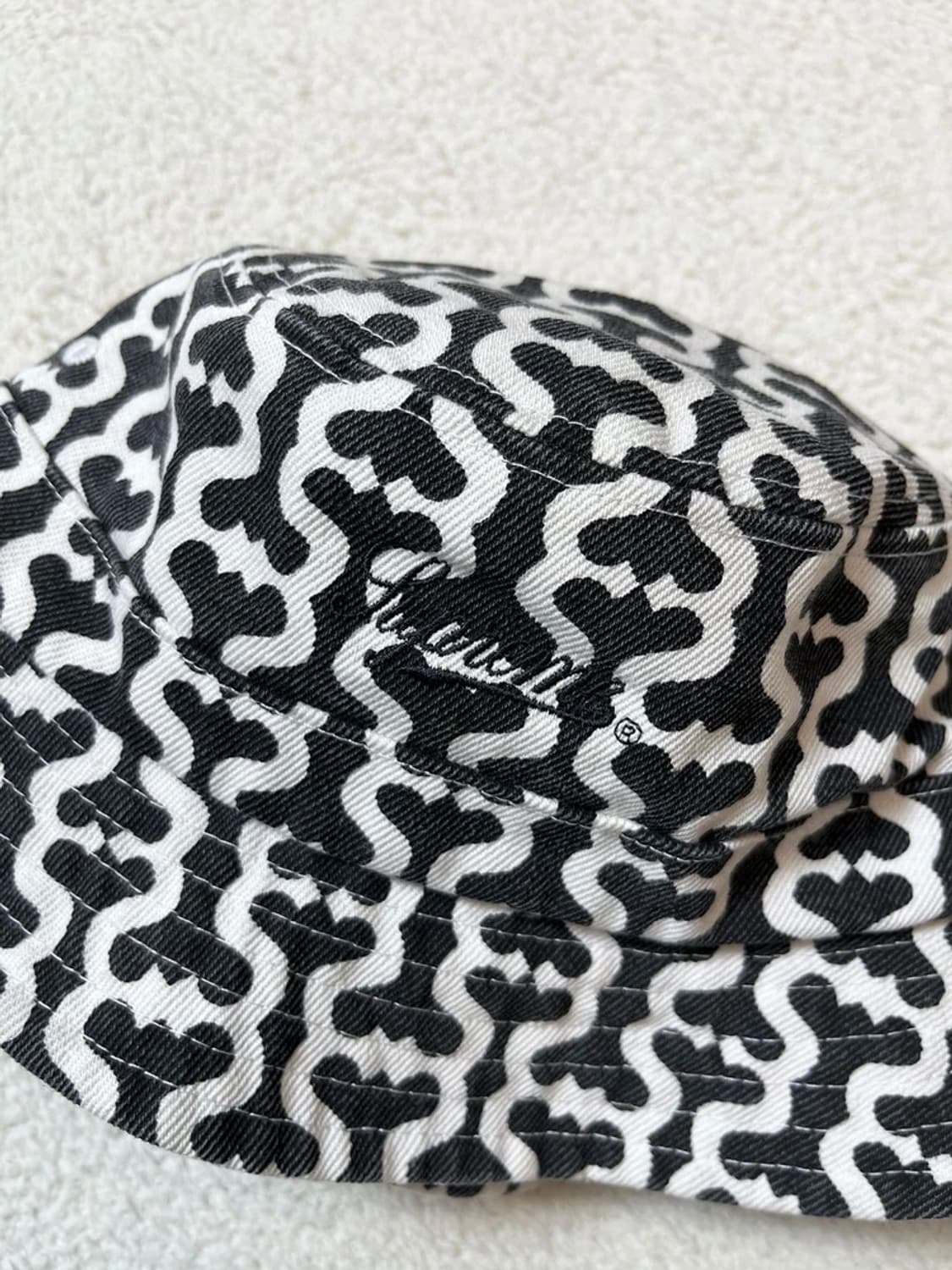 슈프림 21SS 트윌 크러셔 블랙 모노그램 버킷햇 A1737 상품이미지2