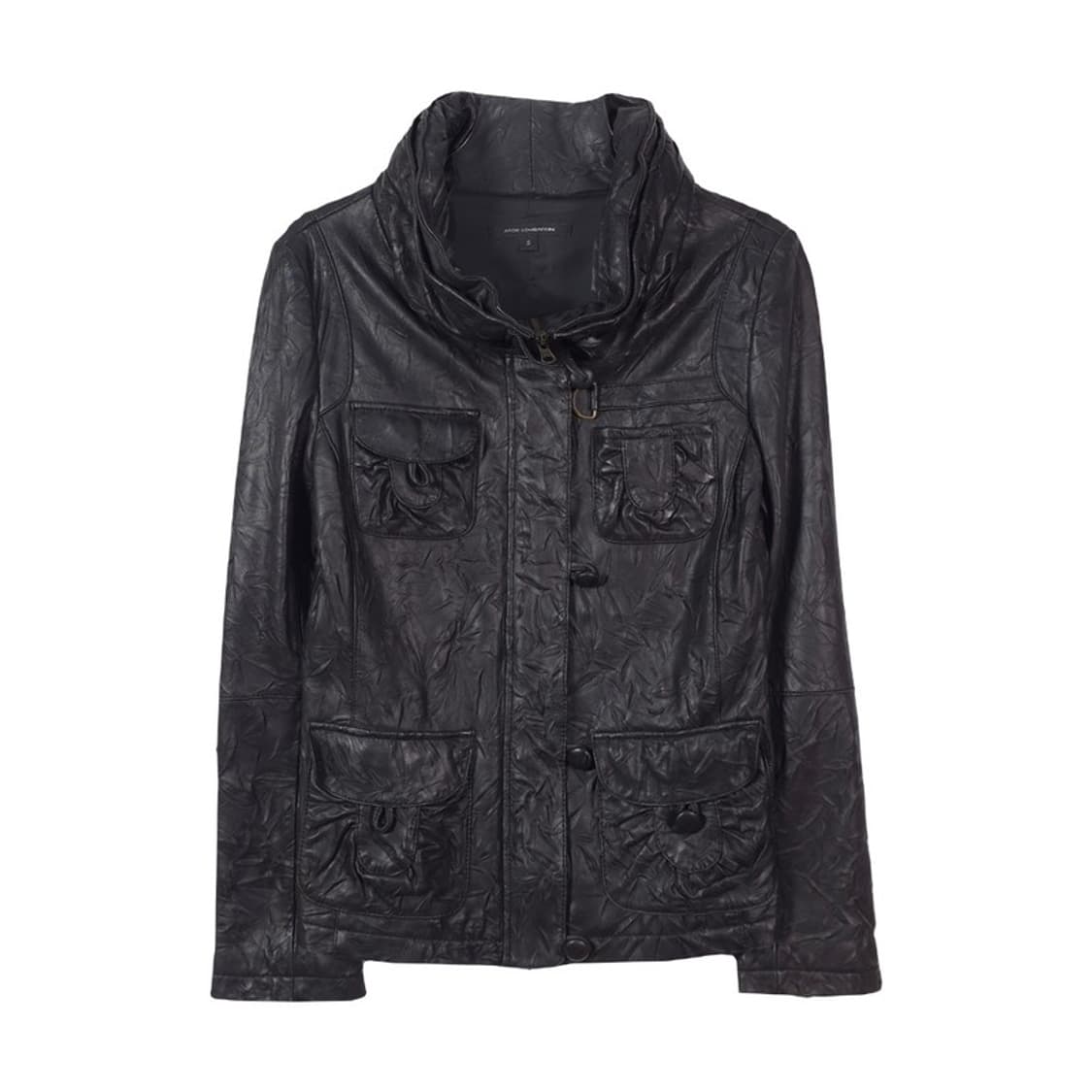 ATOS LOMBARDINI 빈티지 크링클 레더 멀티 포켓 자켓 S 상품이미지1