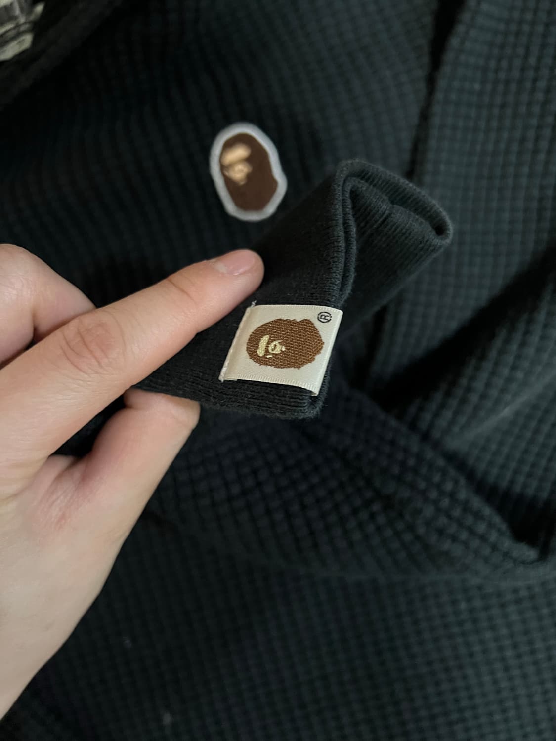 베이프 사루 와플 후드니트 상품이미지4