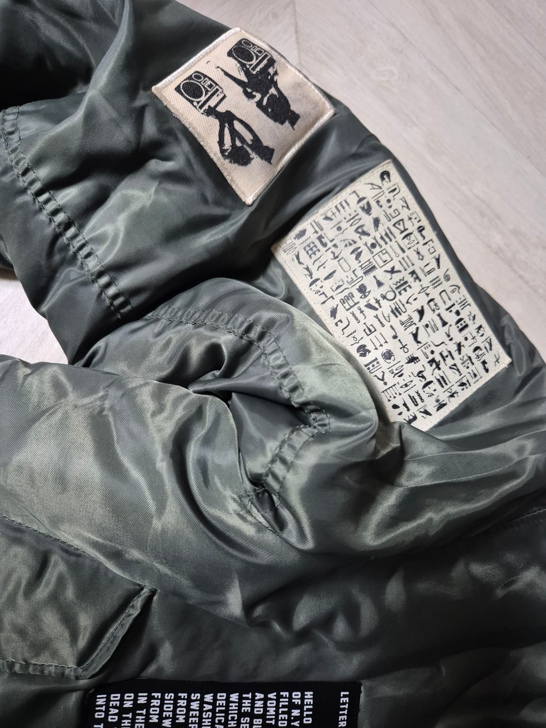 히스토리오브나스 패치 MA-1 로스코 항공자켓 상품이미지3