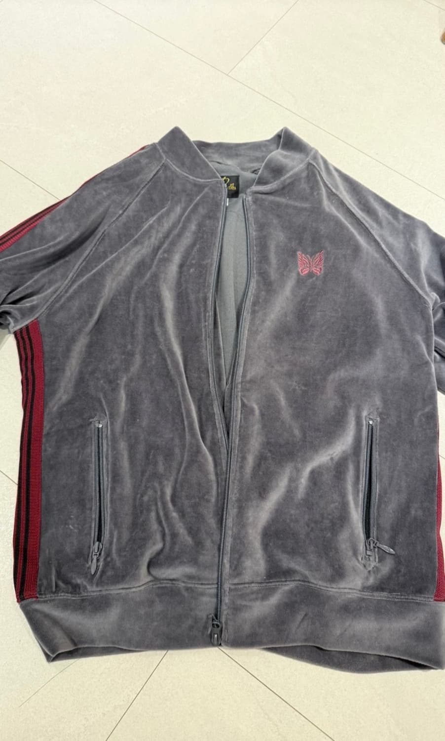 니들스 벨벳 집업 S 상품이미지2