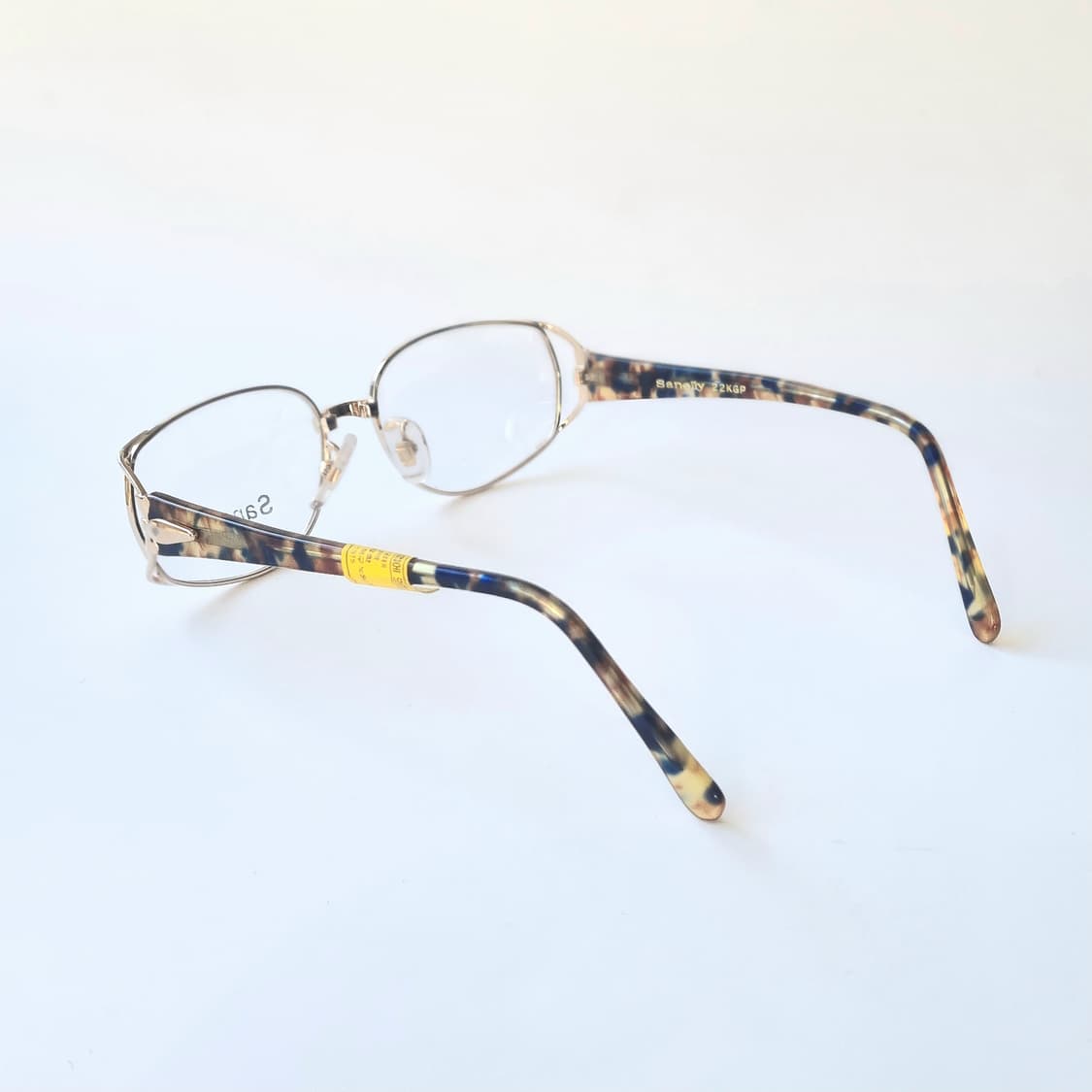 데드스탁 고급스러운 골드 금테 & 호피 다리 안경테 166 상품이미지6