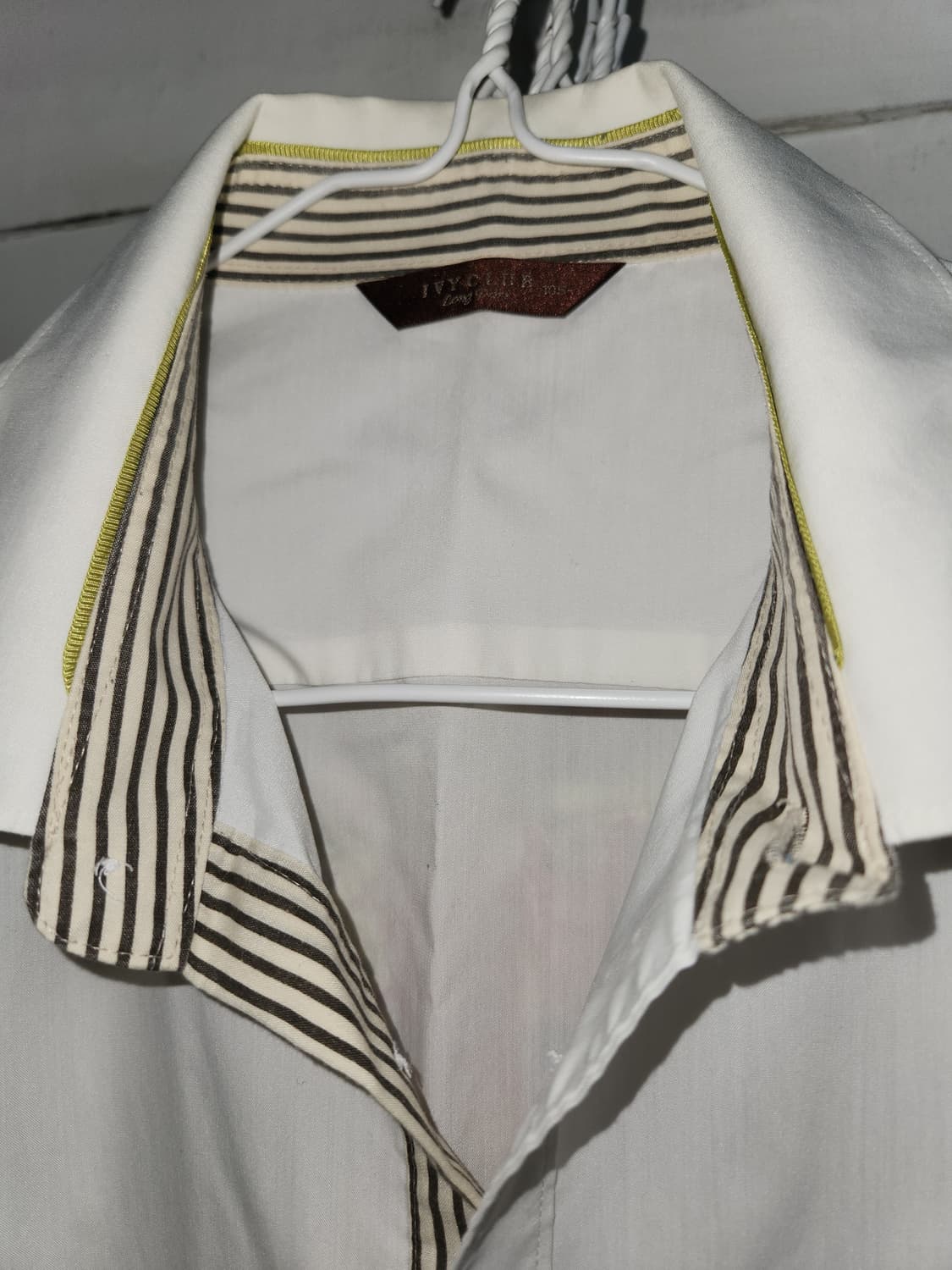 아이비클럽 화이트 남자 교복 셔츠 105 상품이미지3