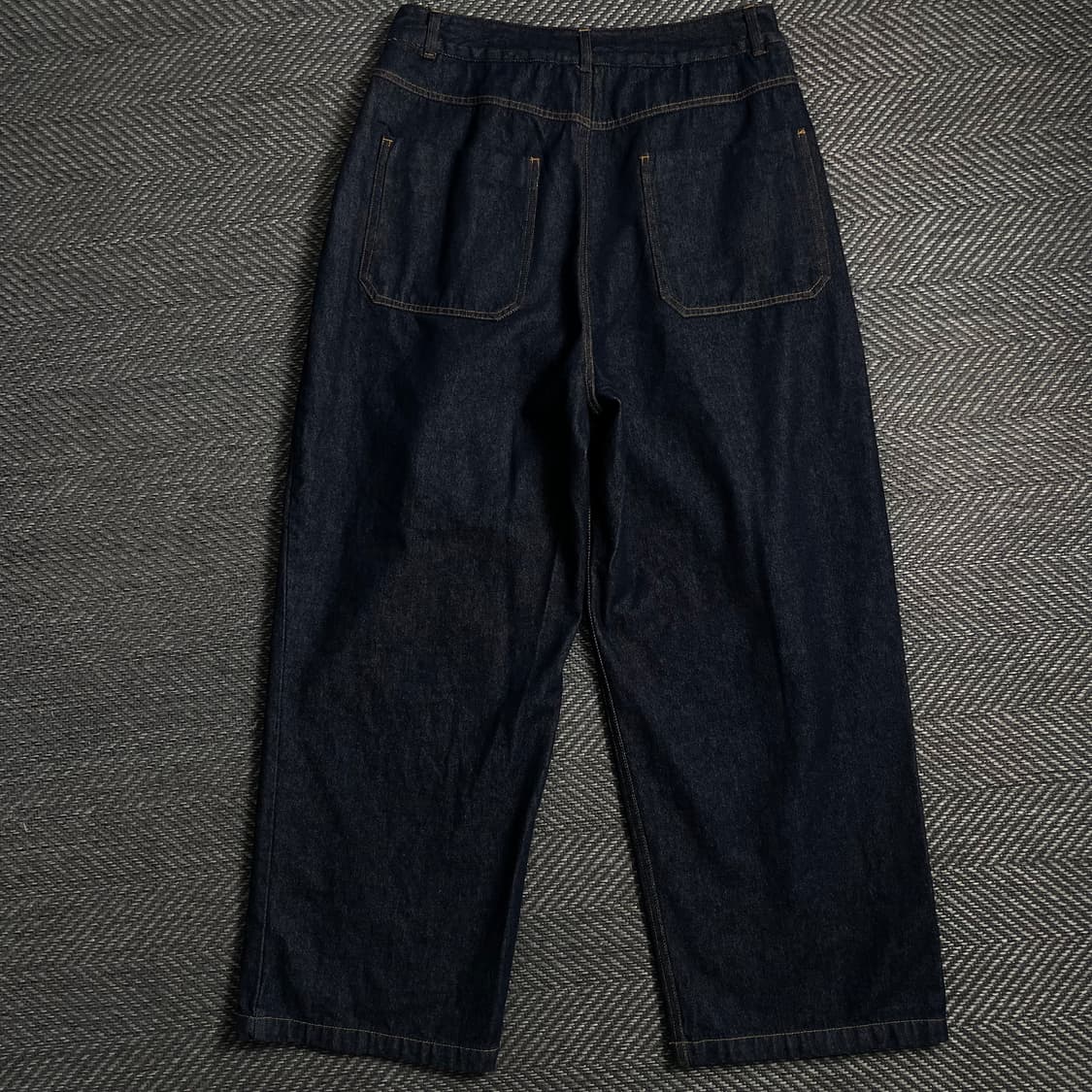 빈티지 와이드 원턱 생지 데님 팬츠y 4742 상품이미지5