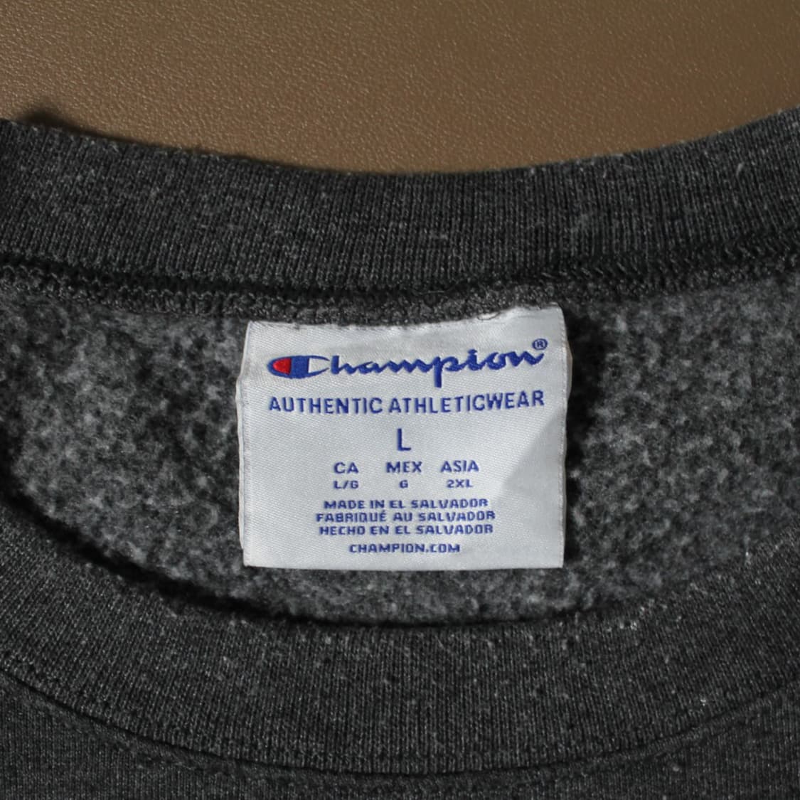 Champion 챔피온 기모 차콜 맨투맨 상품이미지4
