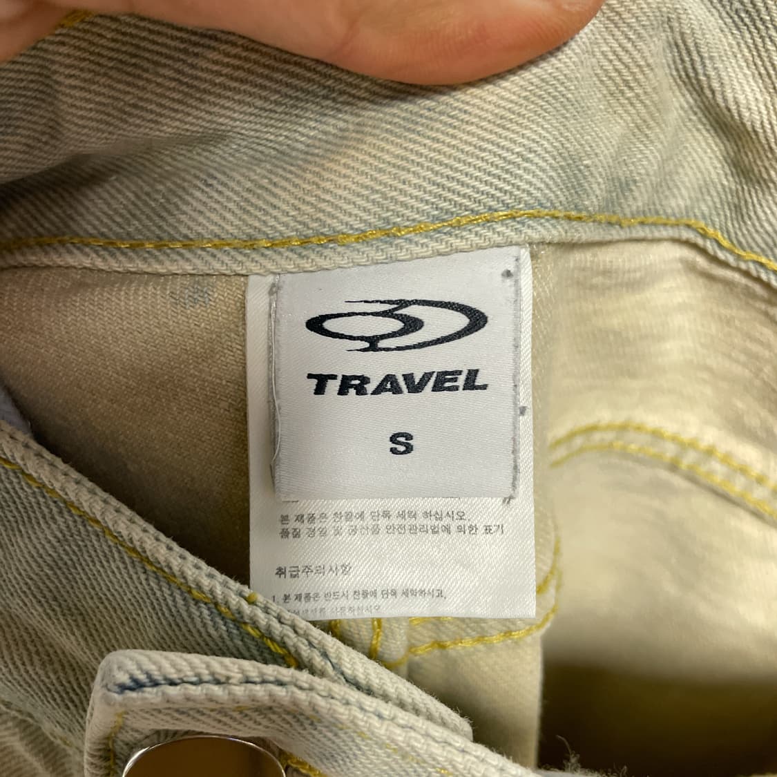 트래블 밀 데님 리벳 벌룬 팬츠 블리치드 블루 상품이미지6