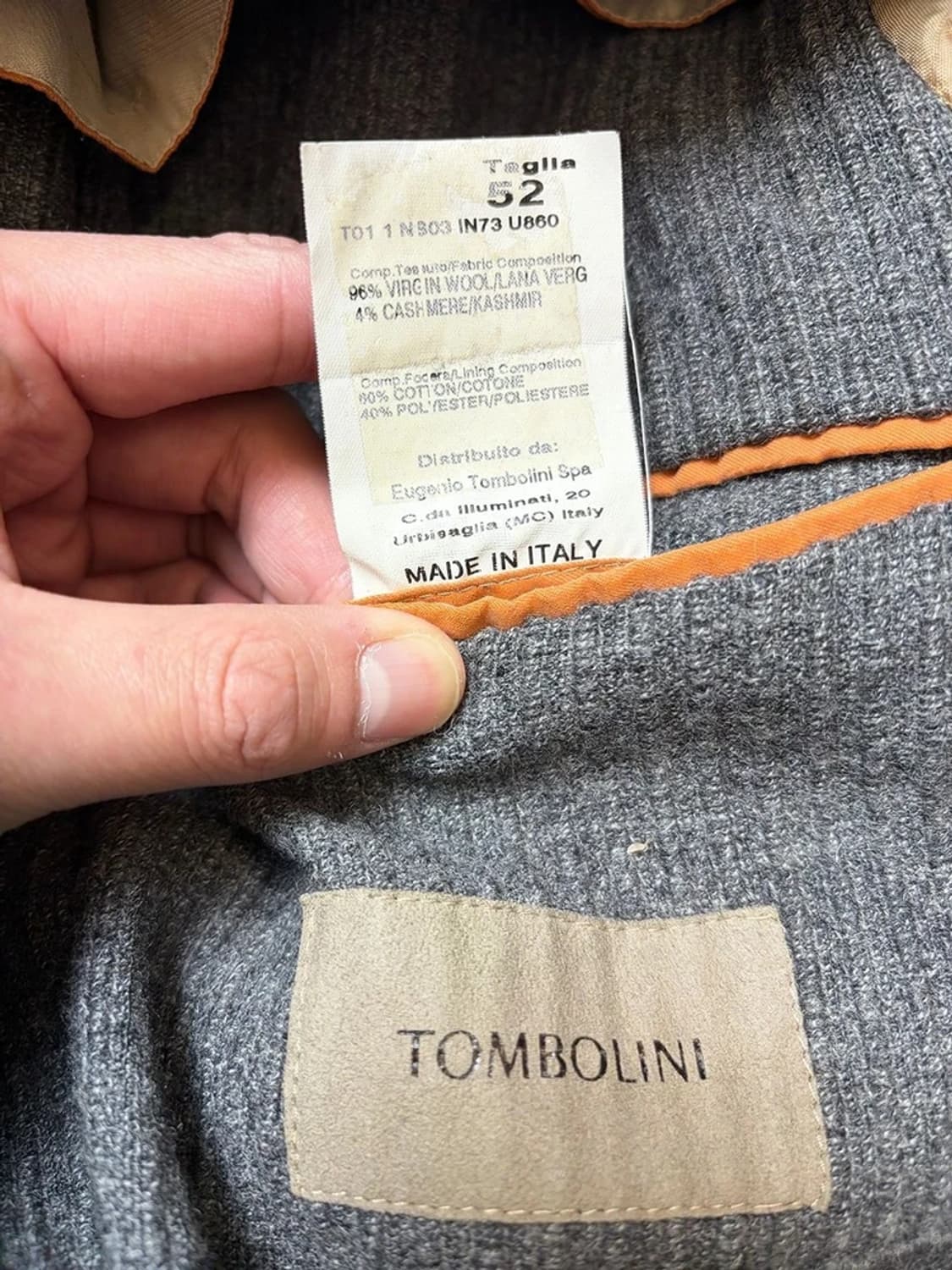 톰볼리니 Tombolini 이태리 텍스처 코튼 블레이저 자켓 PN9264 상품이미지6