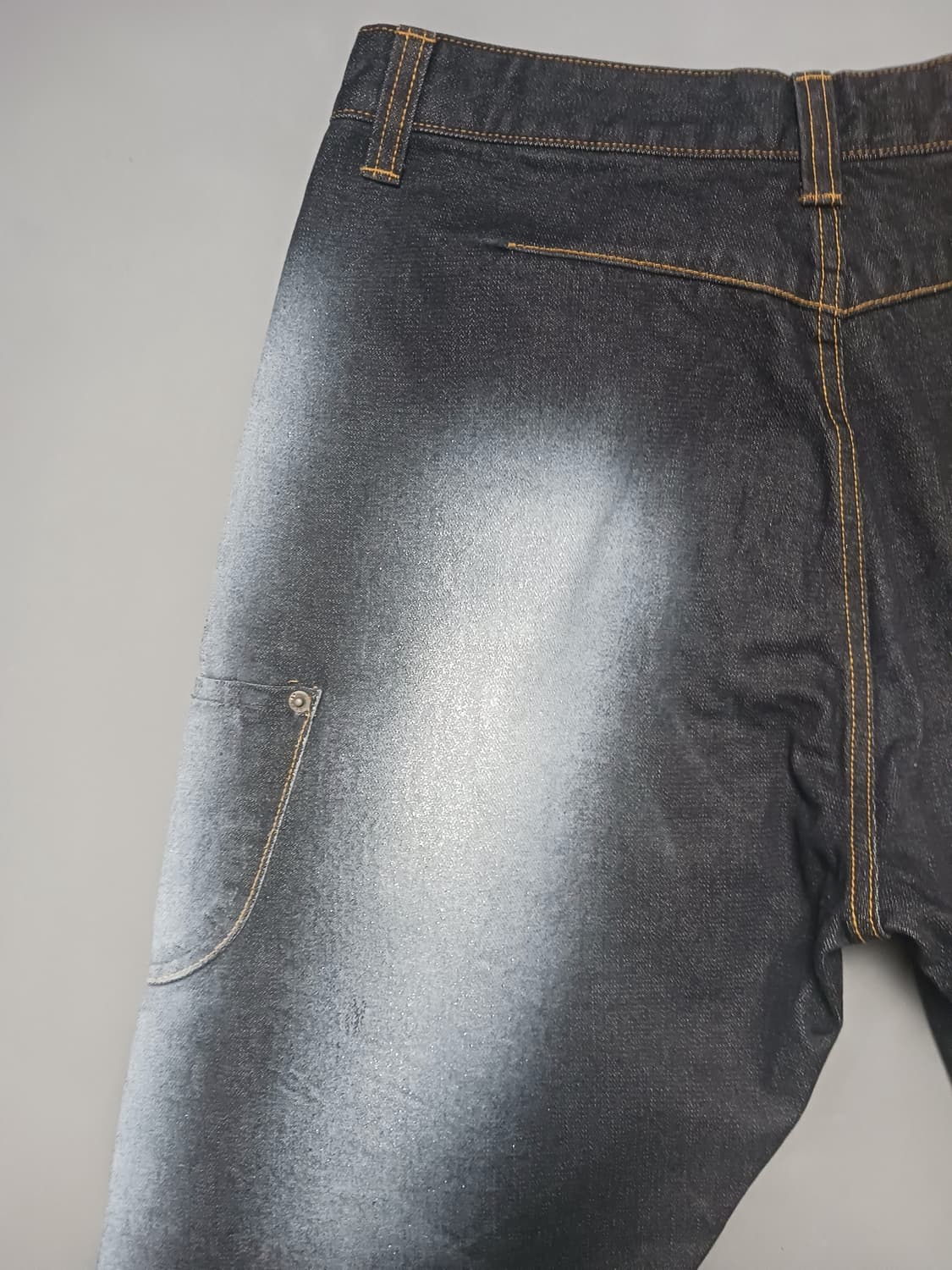 [30] 스포트리플레이 링클 와이드 블랙진 청바지 90s 올드스쿨 상품이미지8