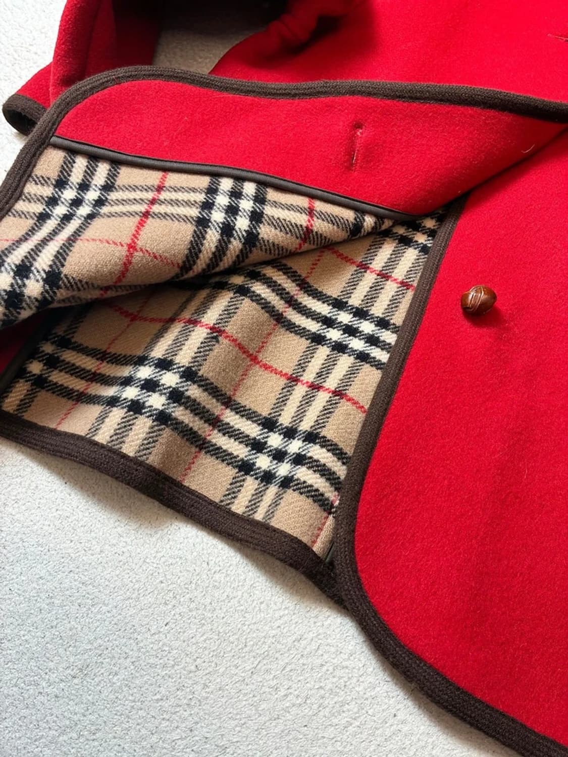 버버리 90's 올드머니 펠트울 파이핑 코트 PN7991 상품이미지5