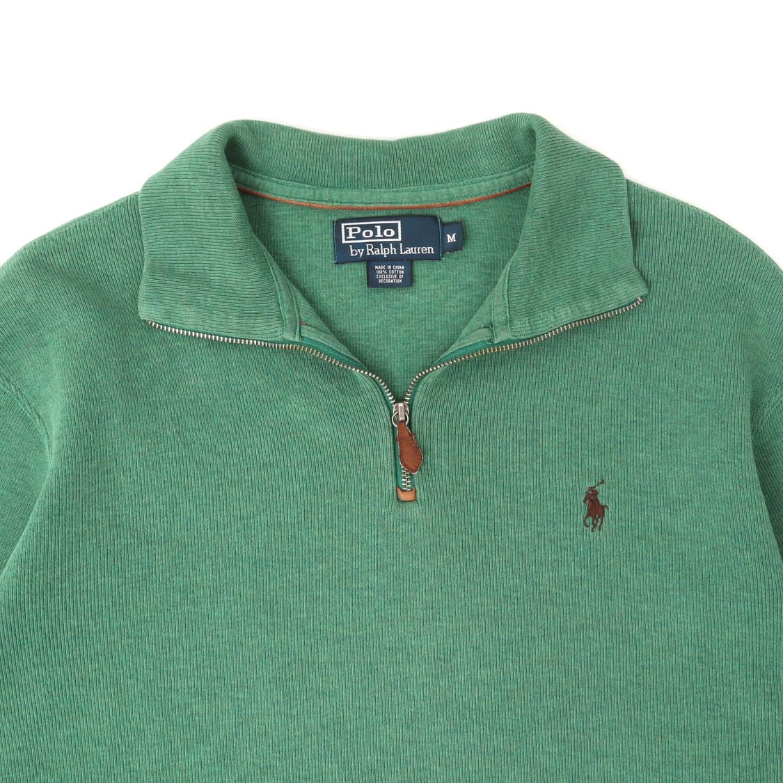 폴로 랄프로렌 그린 하프집업 코튼 니트 상품이미지2
