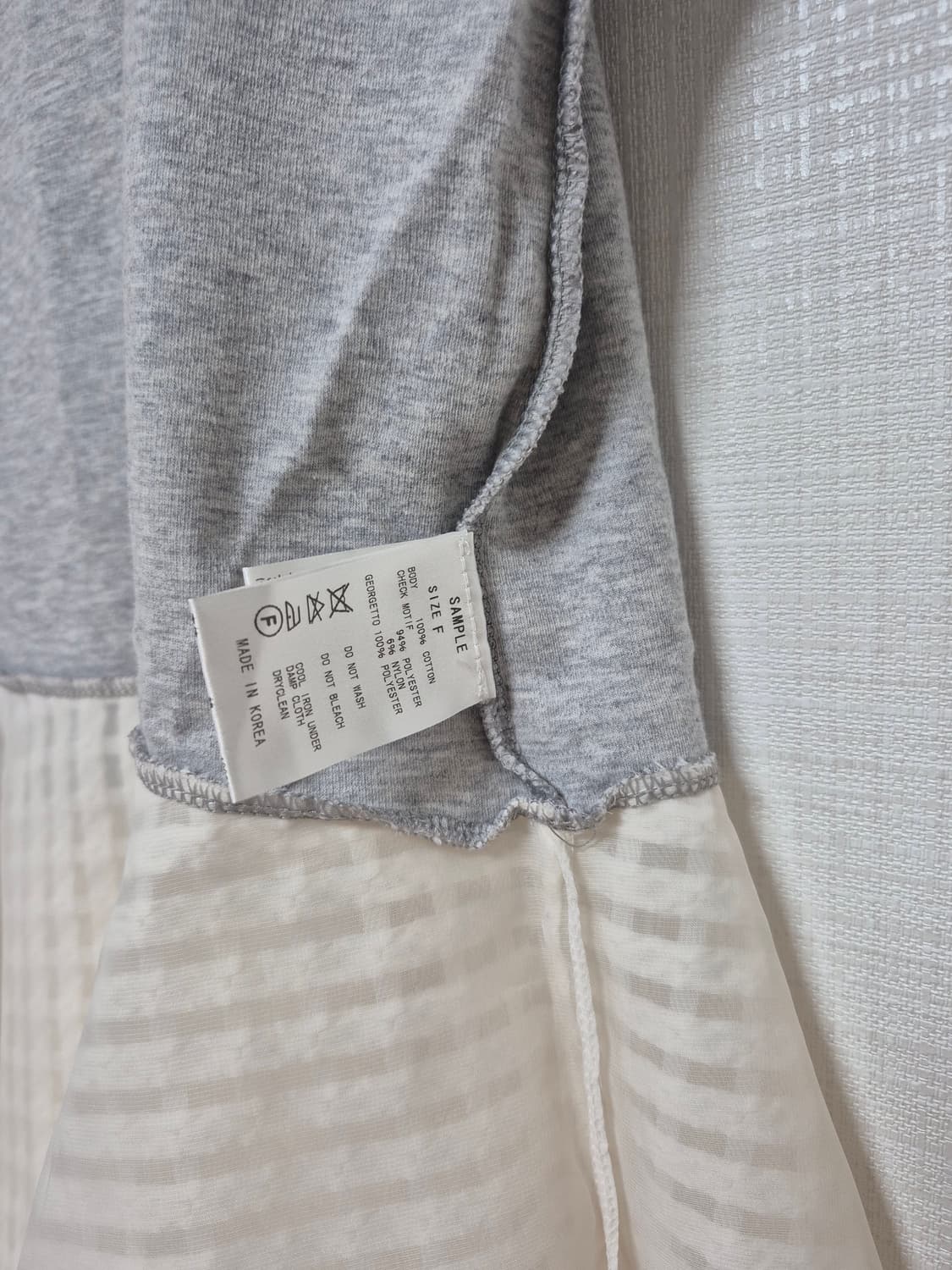 Rosebud 히메카지 이중후릴 탱크탑 그레이 상품이미지4