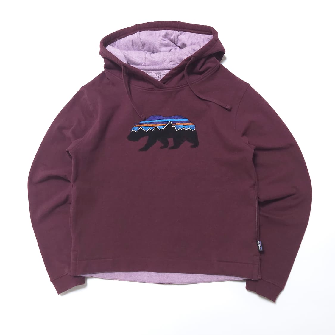 파타고니아 우먼 피츠로이 베어 후드 티셔츠 라이트발사믹 상품이미지1