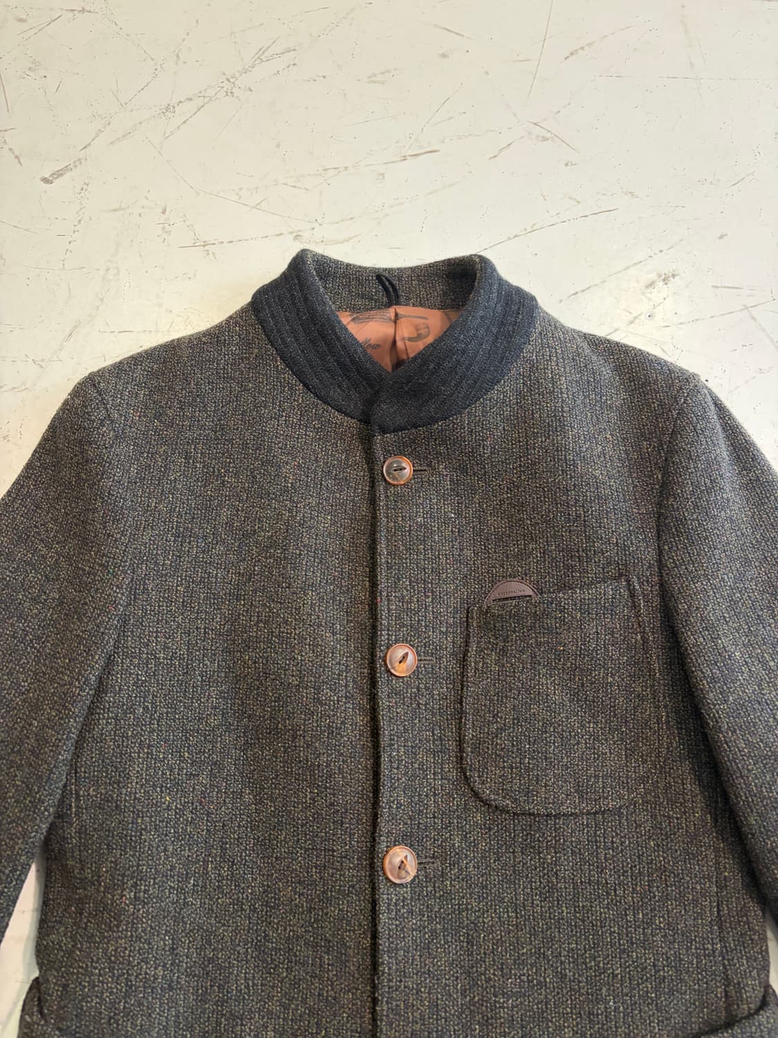 커스텀멜로우 울 숄카라 자켓 상품이미지5