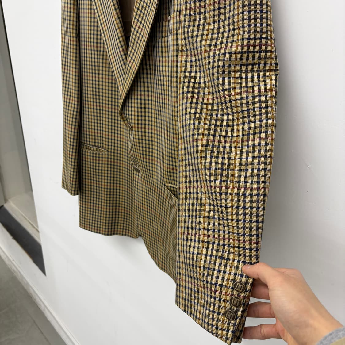 닥스 체크무늬 블레이저 자켓 남성 XL 상품이미지3