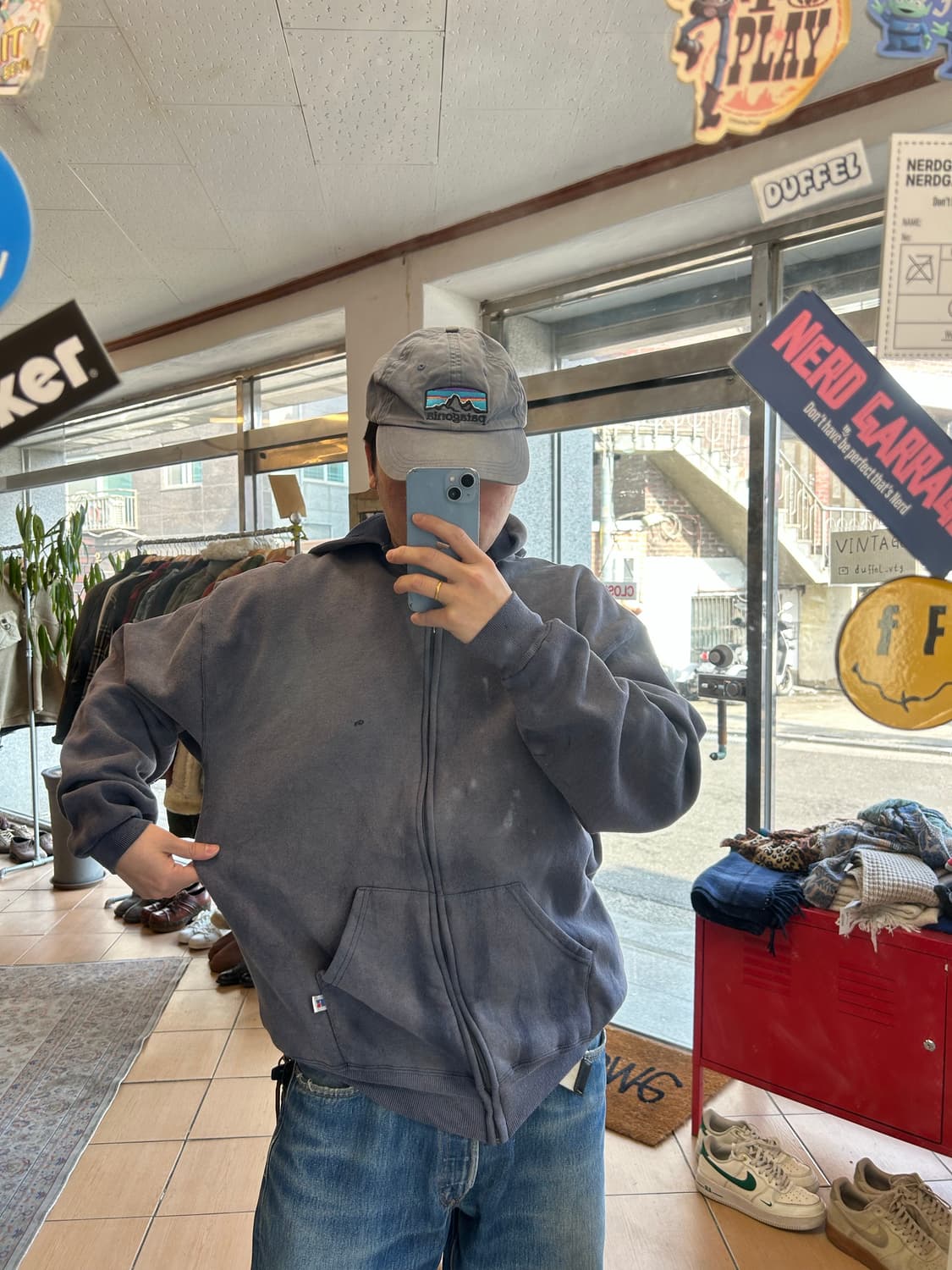 90‘s 러셀 페이드 후드집업XXL 상품이미지8