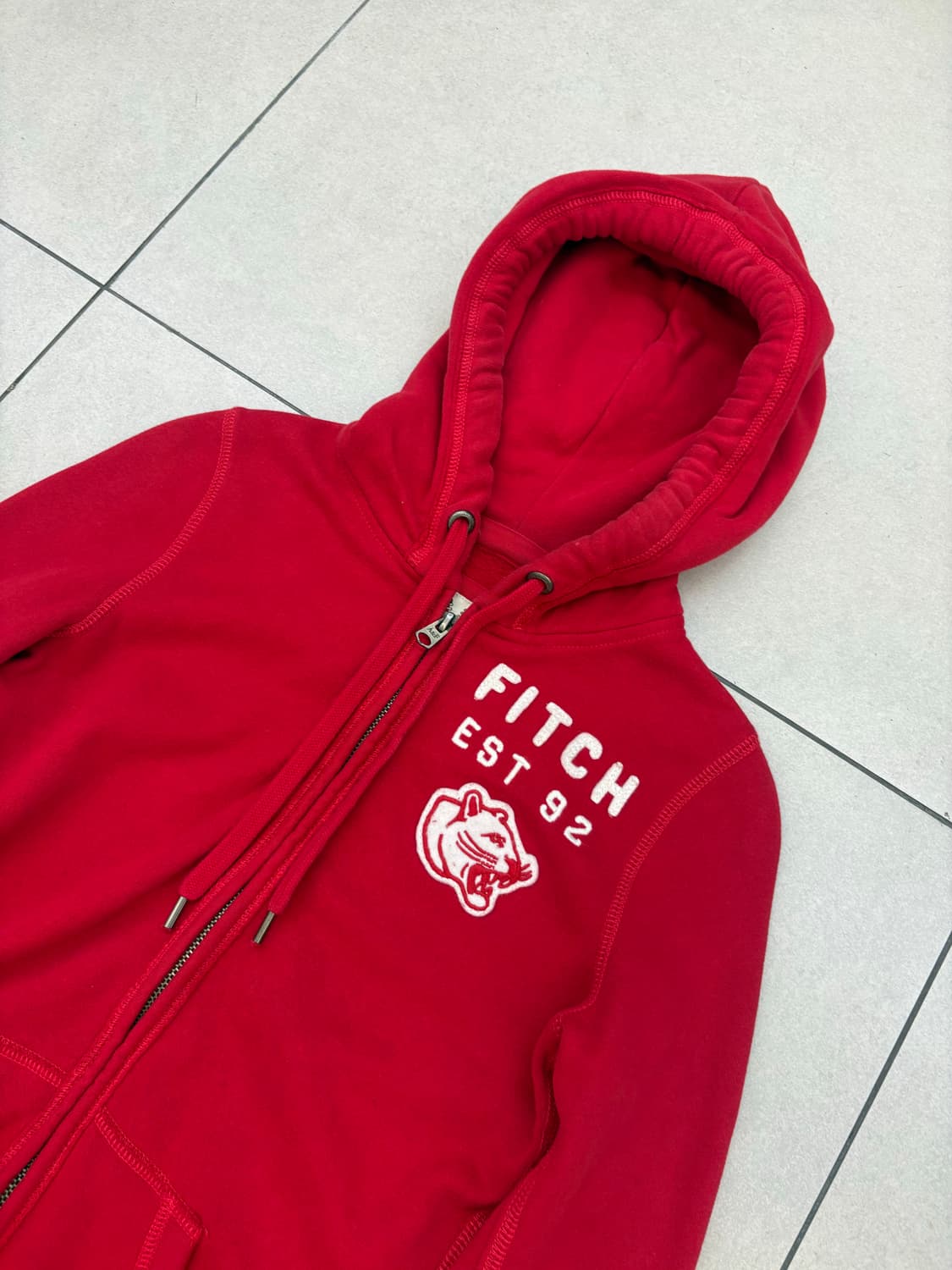 아베크롬비 피치 후드집업 레드 상품이미지3