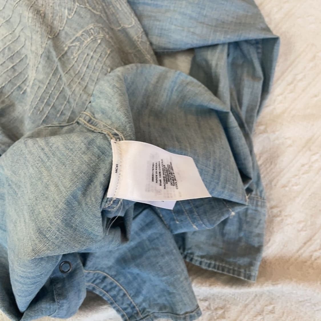 [90] 데님서플라이 여자 투포켓 웨스턴 자수 데님셔츠 상품이미지6