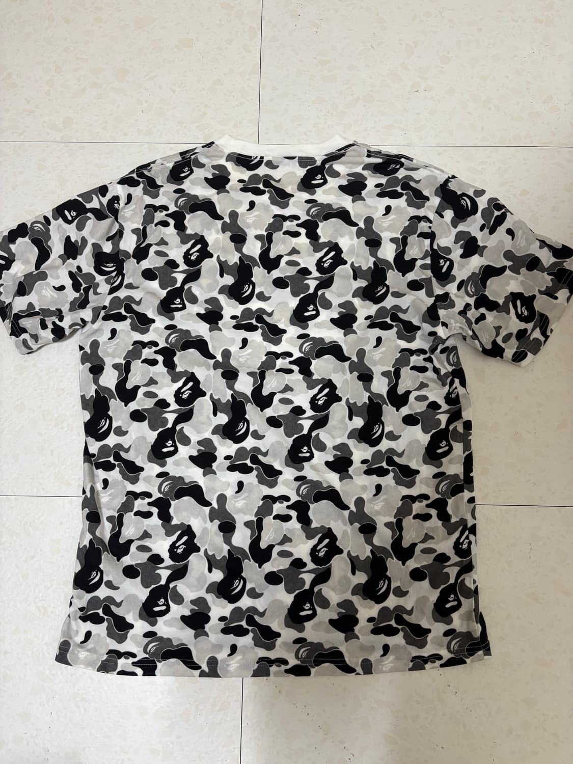 베이프 ABC 카모 컬리지 반팔 상품이미지3