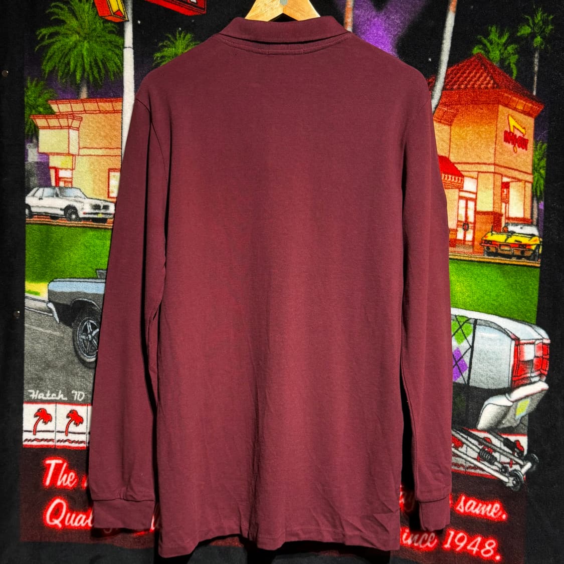 폴로랄프로렌 빅포니 긴팔 카라티 M 버건디 상품이미지4