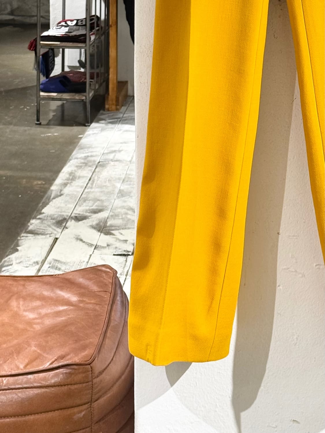 보테가베네타 머스타드 옐로우 버진 울 트라우저 상품이미지4