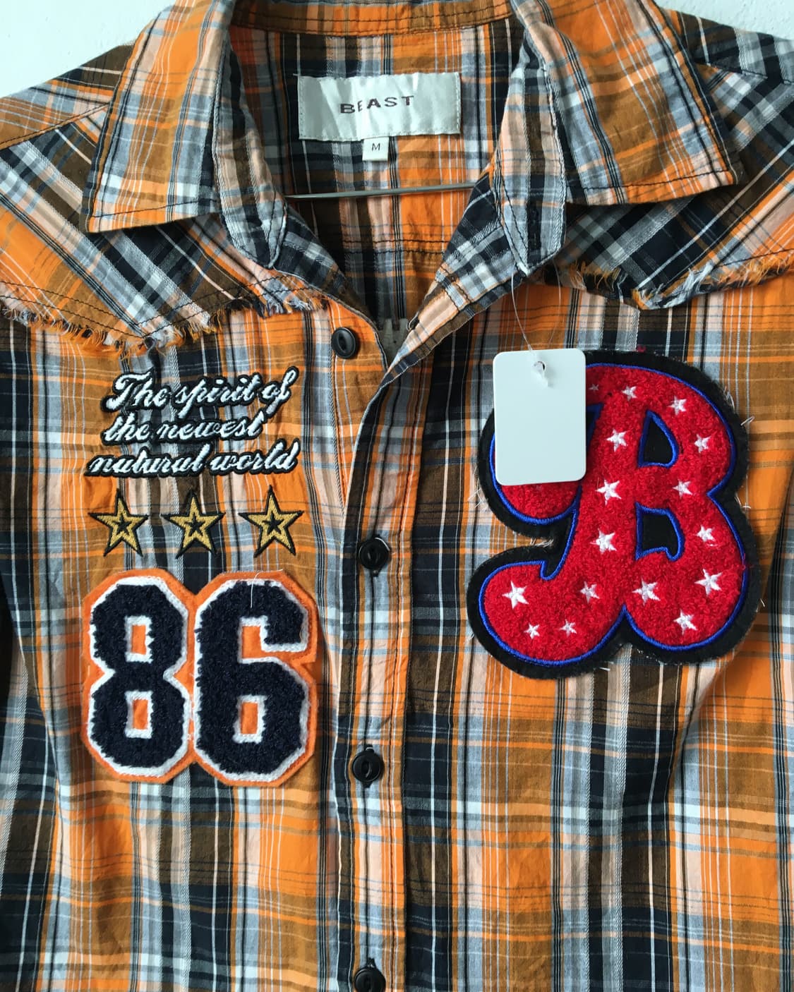 Patch point check pattern shirt 상품이미지5