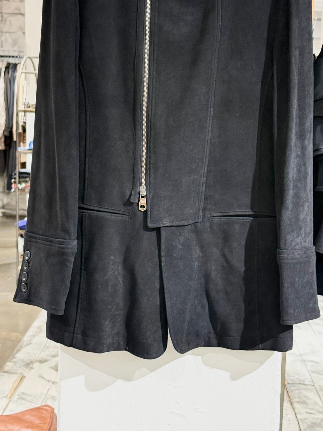 엠포리오 아르마니 블랙 비스코스 혼방 자켓 상품이미지5