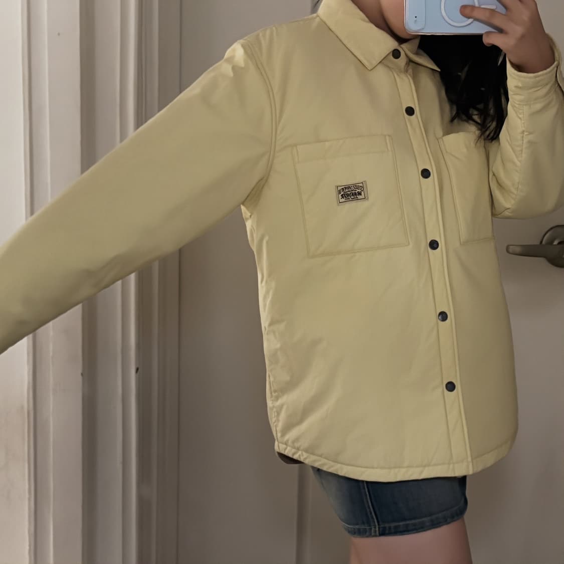 스투시 패디드 테크 오버 셔츠 내츄럴 상품이미지2