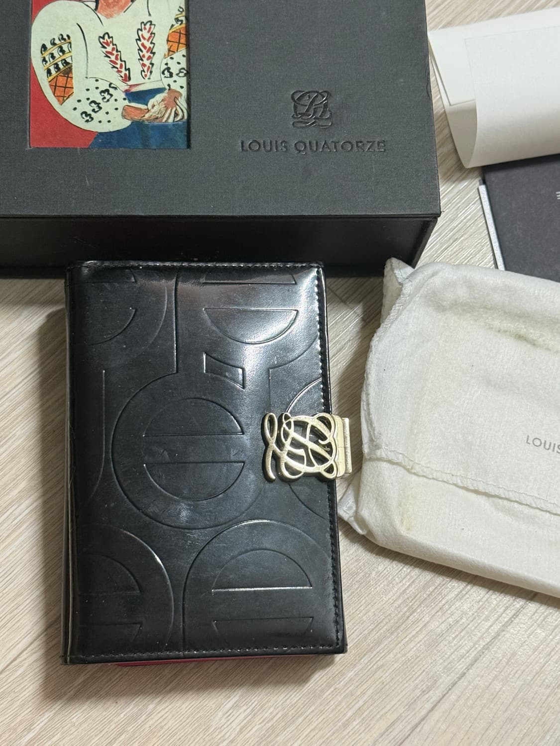 루이까또즈 지갑 블랙 핑크 상품이미지3