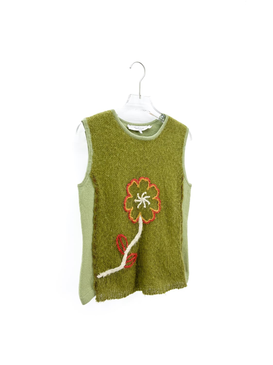 빈티지 플라워 자수 니트 베스트 상품이미지4