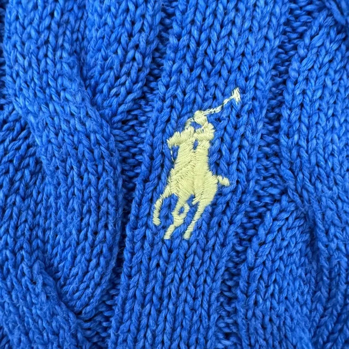 M(100) 폴로 랄프로렌 25FW 하프집업 케이블 니트  상품이미지4