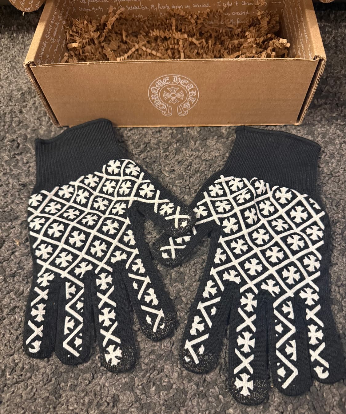 (M) 크롬하츠 체크메이트 웍 글러브 장갑 블랙 상품이미지2