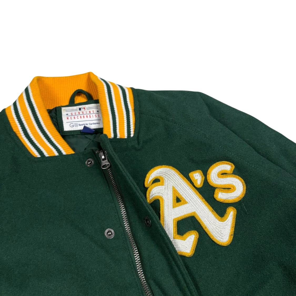 제뉴인 머천다이즈 오클랜드 애슬레틱스바시티 자켓 상품이미지4