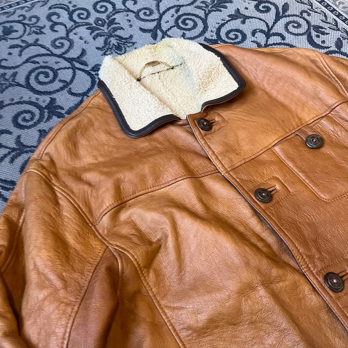 XL 빈티지 그레잇 초이스 레더 자켓/W2445 상품이미지3