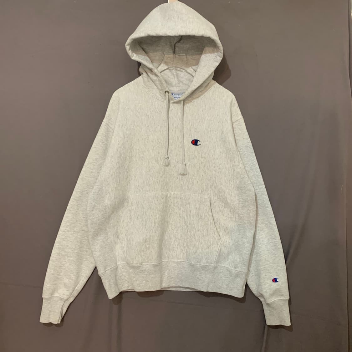 XL 챔피온 리버스위브 블루택 멜란지 기모 후드티 상품이미지1