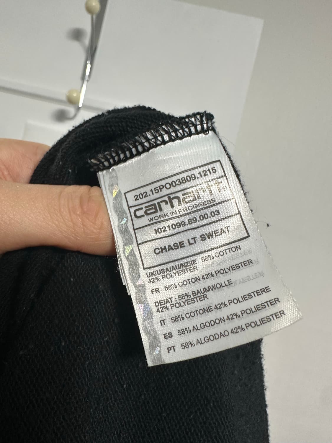 칼하트 WIP 체이스 맨투맨 상품이미지4