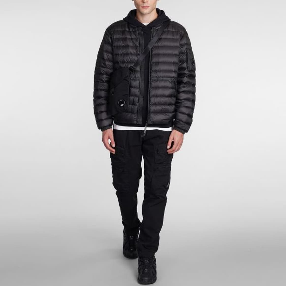 CP컴퍼니 DD쉘 다운 봄버 자켓 올리브 블랙 상품이미지10