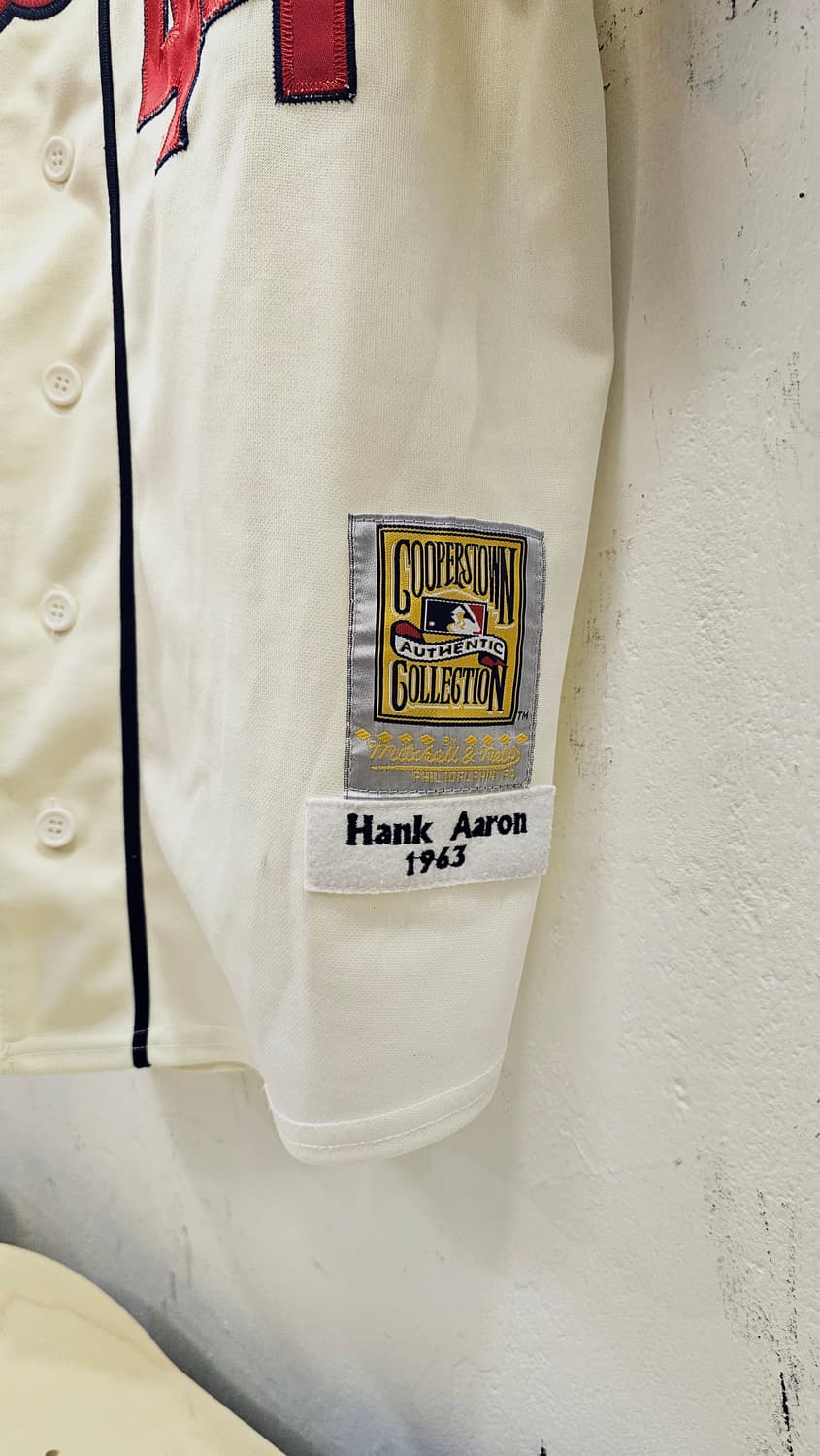 미첼앤네스 행크 애런 1963 밀워키 브레이브스 야구 져지 상품이미지2