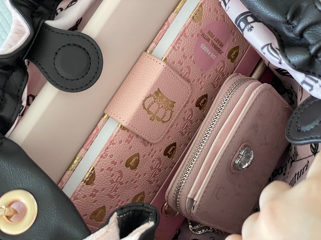 쥬시꾸뛰르 핑크 보부상 호보백 갸루 핀터깔 상품이미지2