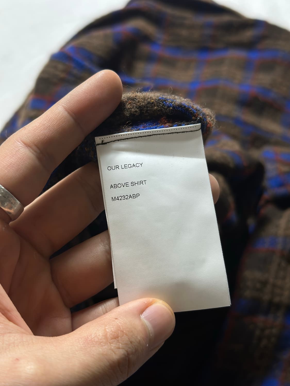 (새제품) OUR LEGACY 아워레가시 ABOVE 체크셔츠 50 상품이미지6