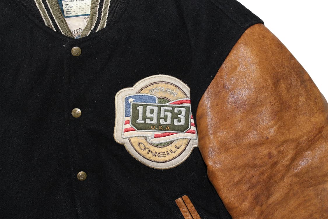 1990s USA O’NEILL 레더 바시티 자켓 상품이미지2