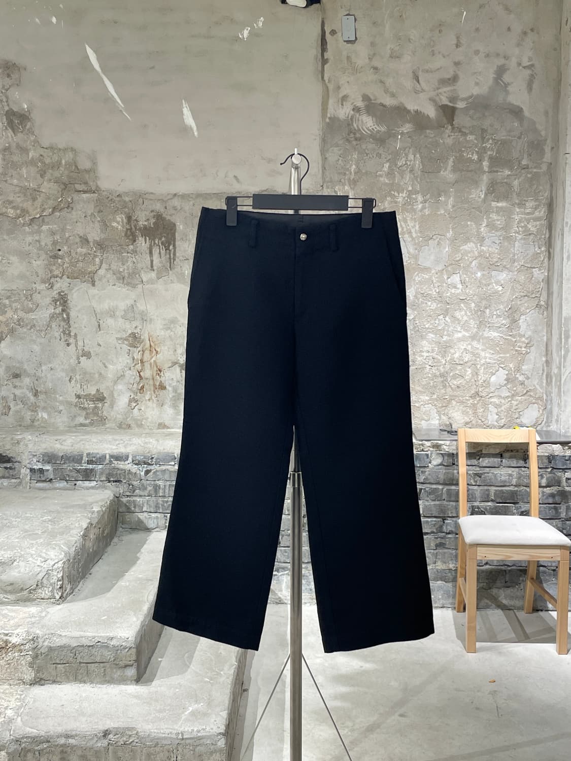 꼼데가르송 트리콧 블랙 ad2005 클래식 울 트라우저 상품이미지1