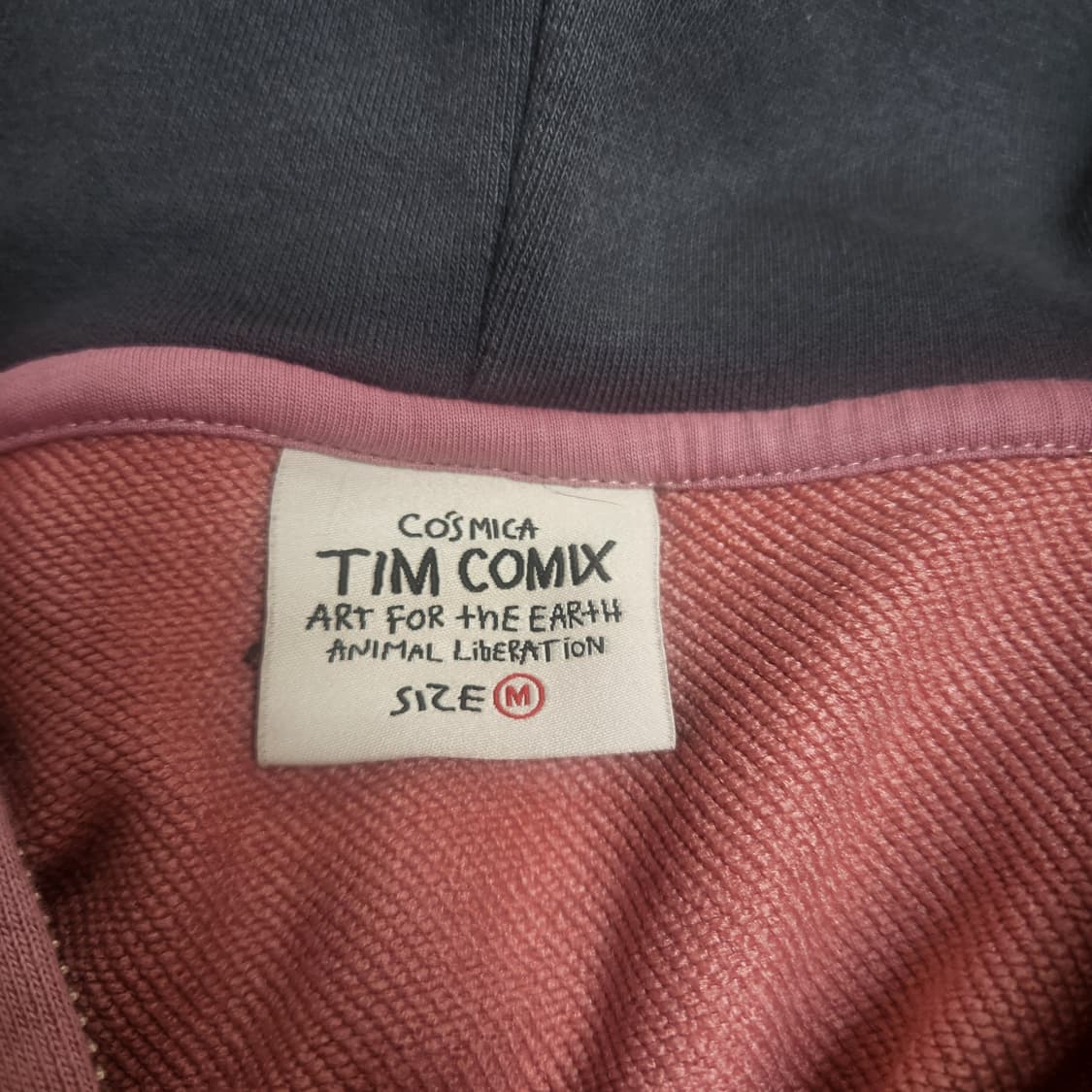 팀 코믹스 핑크 그레이 후드집업 상품이미지3